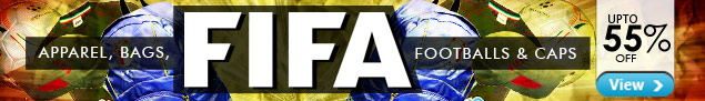The Great FIFA Event - Upto 55% off FIFA Men's Apparel, Footballs, Bags & Caps! 