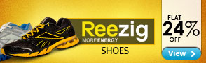 Flat 24% off Reezig from Reebok! 