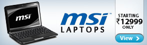 MSI Laptops Starting at Rs.12,999.