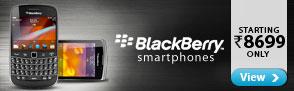 Blackberry Smartphones starting at Rs.8699 only!