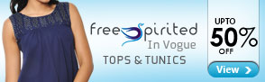 Upto 50% off Free Spirited Tops & Tunics -