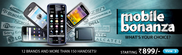 Mobile Bonanza!! 12 brands & more than 150 handsets to choose from! 