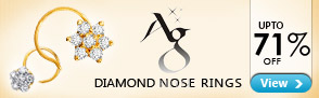Upto 71% off Anik Diamond Nose Rings