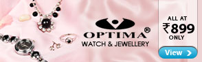 Optima Jewelry and Watch set at Rs. 899