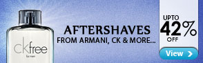 Upto 42% off Aftershaves from Armani, CK & more