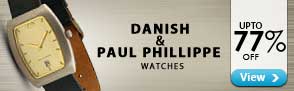Upto 77% off Danish and Paul Phillipe Watches