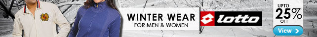 Upto 25% off Lotto Winter Wear for Men & Women