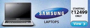 Samsung Laptops starting at Rs.12,499 only