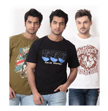 Printed T-Shirts Pack of 3