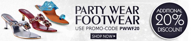  Party Wear Footwear - Additional 20% Discount