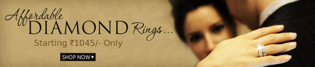  Affordable DIAMOND Rings Starting @ Rs. 1045 Only