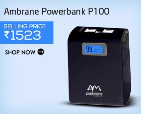 Ambrane Powerbank P100@1523