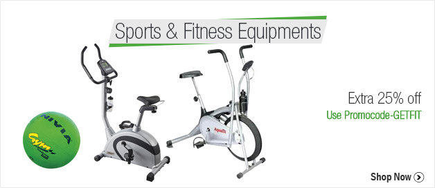 Sports & Fitness Equipments (Extra 25% off)