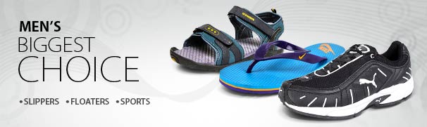  Mens Footwear - Slippers, Floaters, Sports