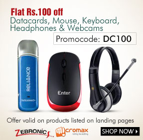 Flat Rs 100 off on DataCards