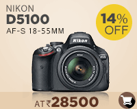 Nikon D5100 (Black) DSLR with  AF-S 18-55mm VR Kit Lens