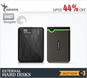 External Hard Disks(Min. 14% off)