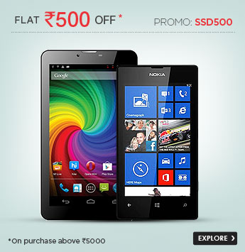  Flat Rs.500 Off on Mobiles & Tablets