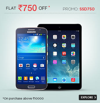  Flat Rs.750 Off  on Mobiles & Tablets