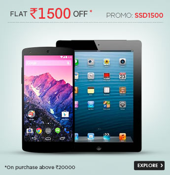  Flat Rs.1500 Off  on Mobiles & Tablets