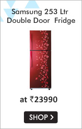 Samsung 253 Ltr Double Door RT27HAJSARY/TL Frost Free Refrigerator Sanganeri Red