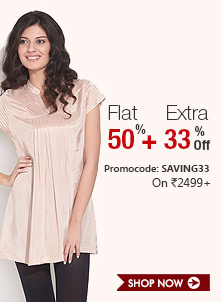  Flat 50% +Extra 33% Off