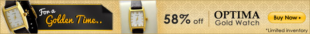 58% off - Optima Gold Watch
