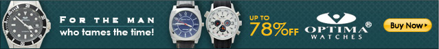 Up to 78% off - Optima Men's Watches