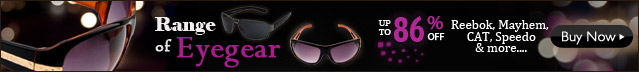 Up to 86% off - Range of Sunglasses