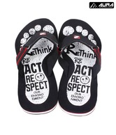 Aura Black & White Flip Flops