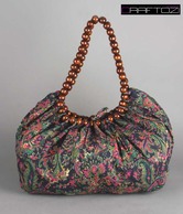 Craftozi Blue Floral Print Handbag