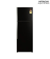 Hitachi R-T350END1K Double Door 318 Litres Black Refrigerator