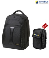 Travel Blue 15 inch Laptop Backpack (Large) With Free Camera Pouch