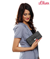 S.Oliver Classic Grey Leather Wallet (39.008.93.4383)