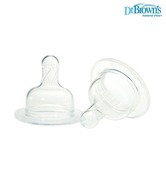 Dr.Brown's Level 2 Wide Neck Nipple, 2 Pack