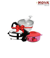 Nova Roti Maker N1124 + Nova atta maker + Nova casrol (COMBO)