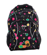 Carowa Black Polka Backpack