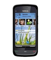 Amzer  Soft Gel TPU Gloss Skin Case - Black for Nokia C5-03