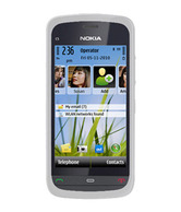 Amzer Soft Gel TPU Gloss Skin Case - Clear for Nokia C5-03