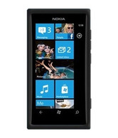 Amzer  Silicone Skin Jelly Case - Black For Nokia Lumia 800