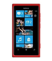 Amzer  Silicone Skin Jelly Case - Red For Nokia Lumia 800