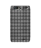 Amzer 93447 Luxe Argyle High Gloss TPU Soft Gel Skin Case - Clear for Motorola RAZR MAXX XT910