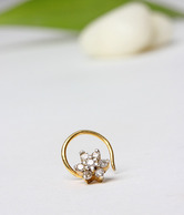 AG Flower Shape Nose Ring