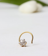 AG 3 stone Sleek nose ring