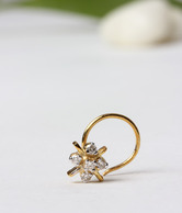 AG 5 Stone Star Nose Ring