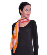 Manjari Heart Pleasant Stole - YI-AJ-01-ORANGE