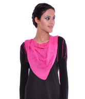 Manjari Hot Pink Stole - YI-AJ-04-PINK