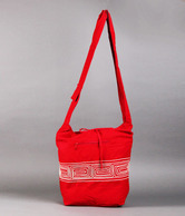 A-maze Red Embroidered Jhola