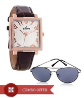 Aveiro Wonderful Square Watch With Free Reebok Watch