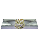 Ananaya Silver Crystal Clutch